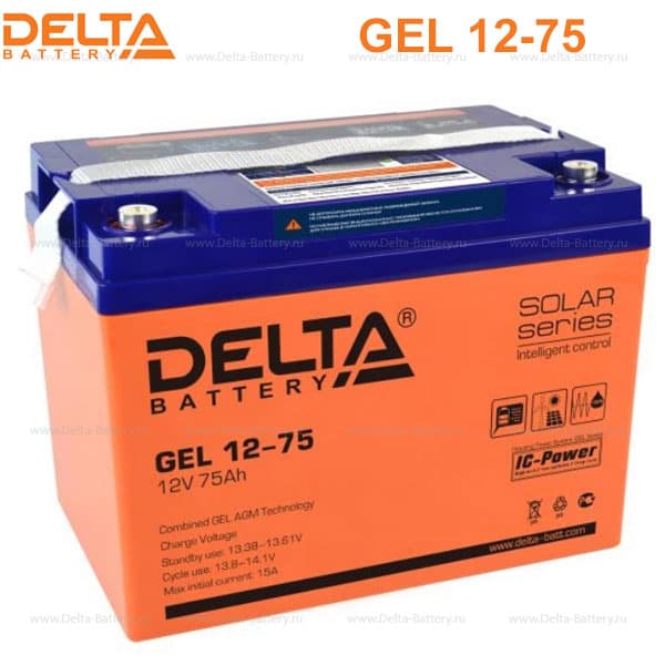 Аккумуляторная батарея Delta GEL 12-75 в Белгороде